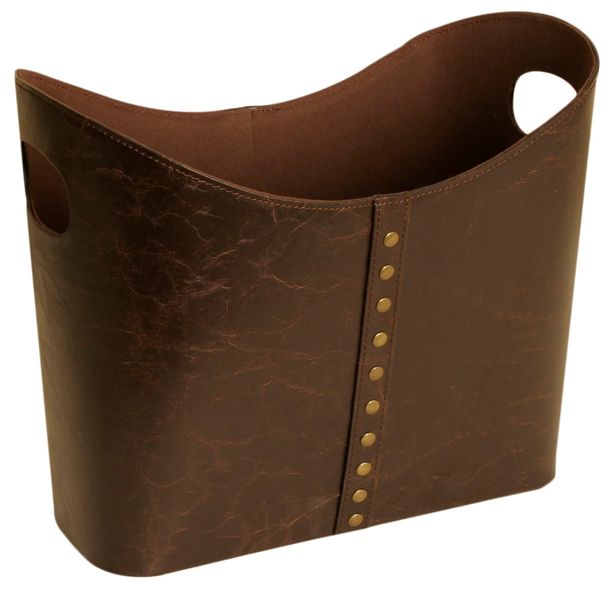 Faux Brown Leather Tote