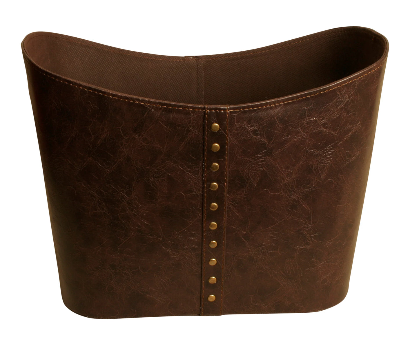 Faux Brown Leather Tote