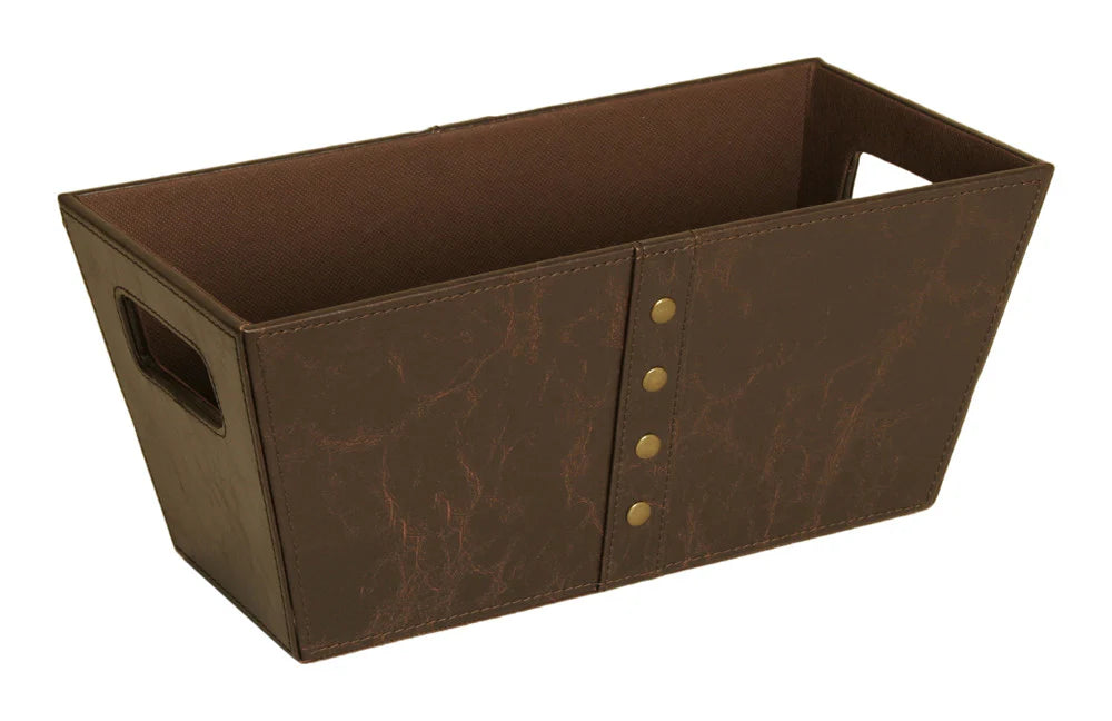 Seasoned Leather Faux Tote
